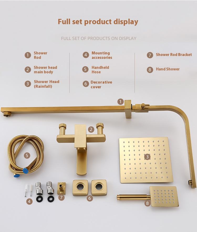 HS8001Newly designed high-quality stainless steel shower faucet