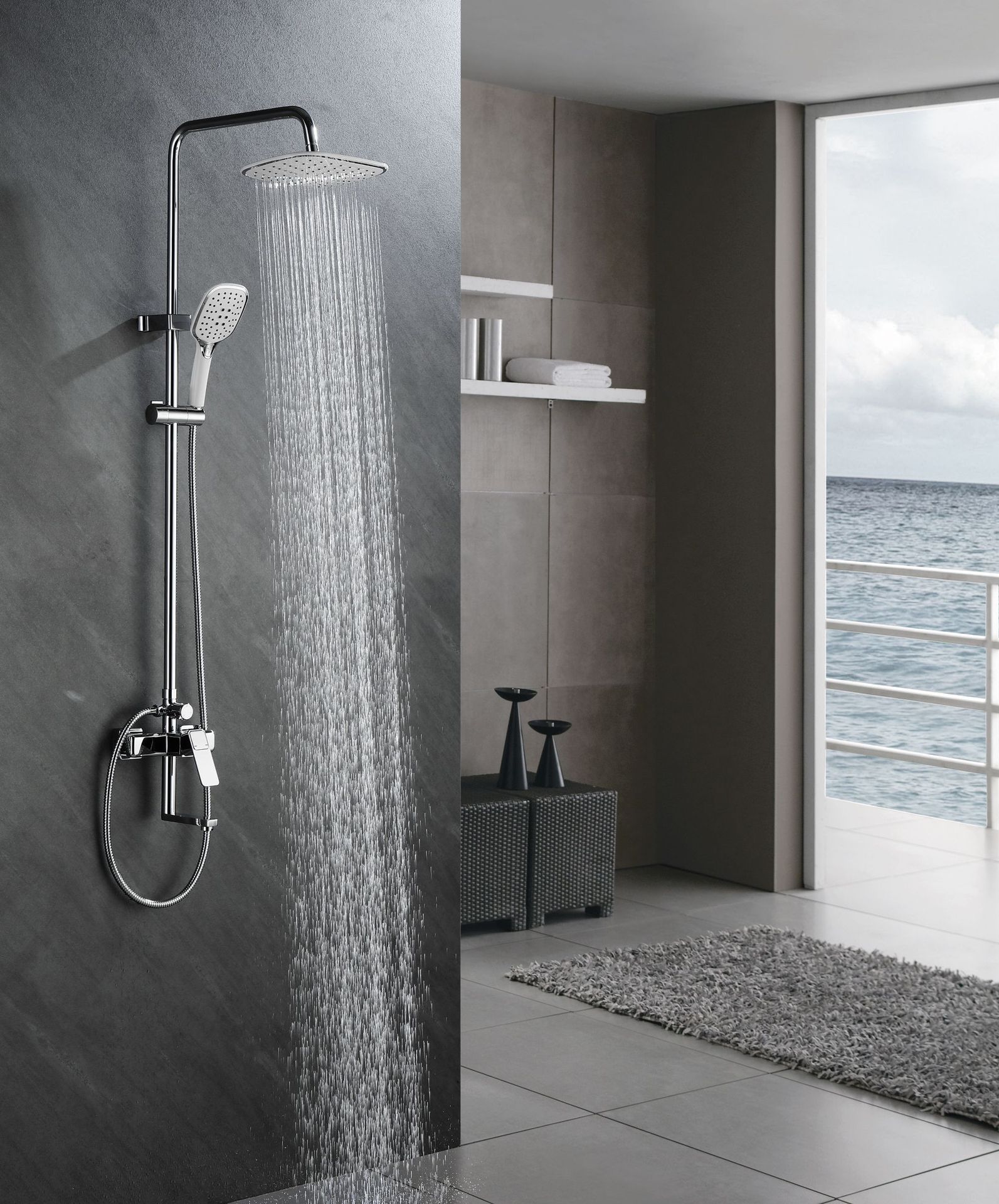 HS8007Newly designed high-quality brass shower faucet