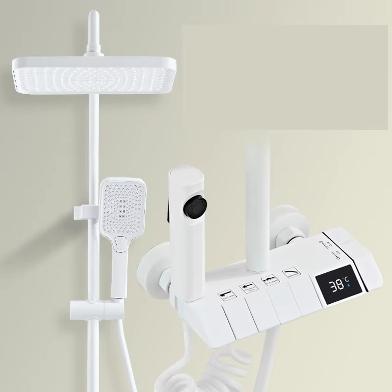 HS8012 Newly designed high-quality zinc alloy push-button shower faucet