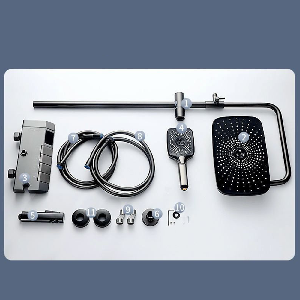HS8012 Newly designed high-quality zinc alloy push-button shower faucet
