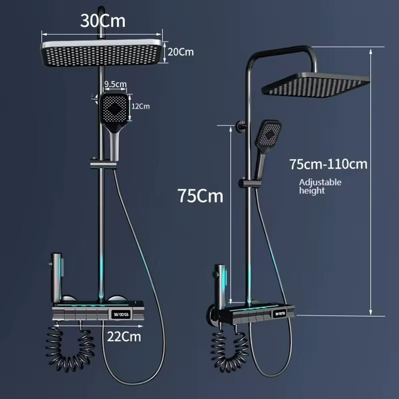 HS8045 Newly designed high-quality aluminum shower faucet