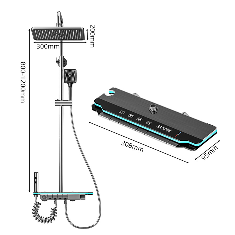 HS8078 Newly designed high-quality aluminum shower faucet