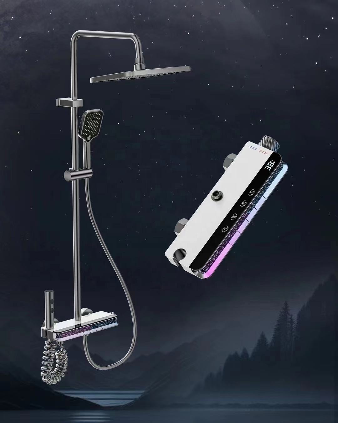 HS8081 Newly designed high-quality aluminum shower faucet