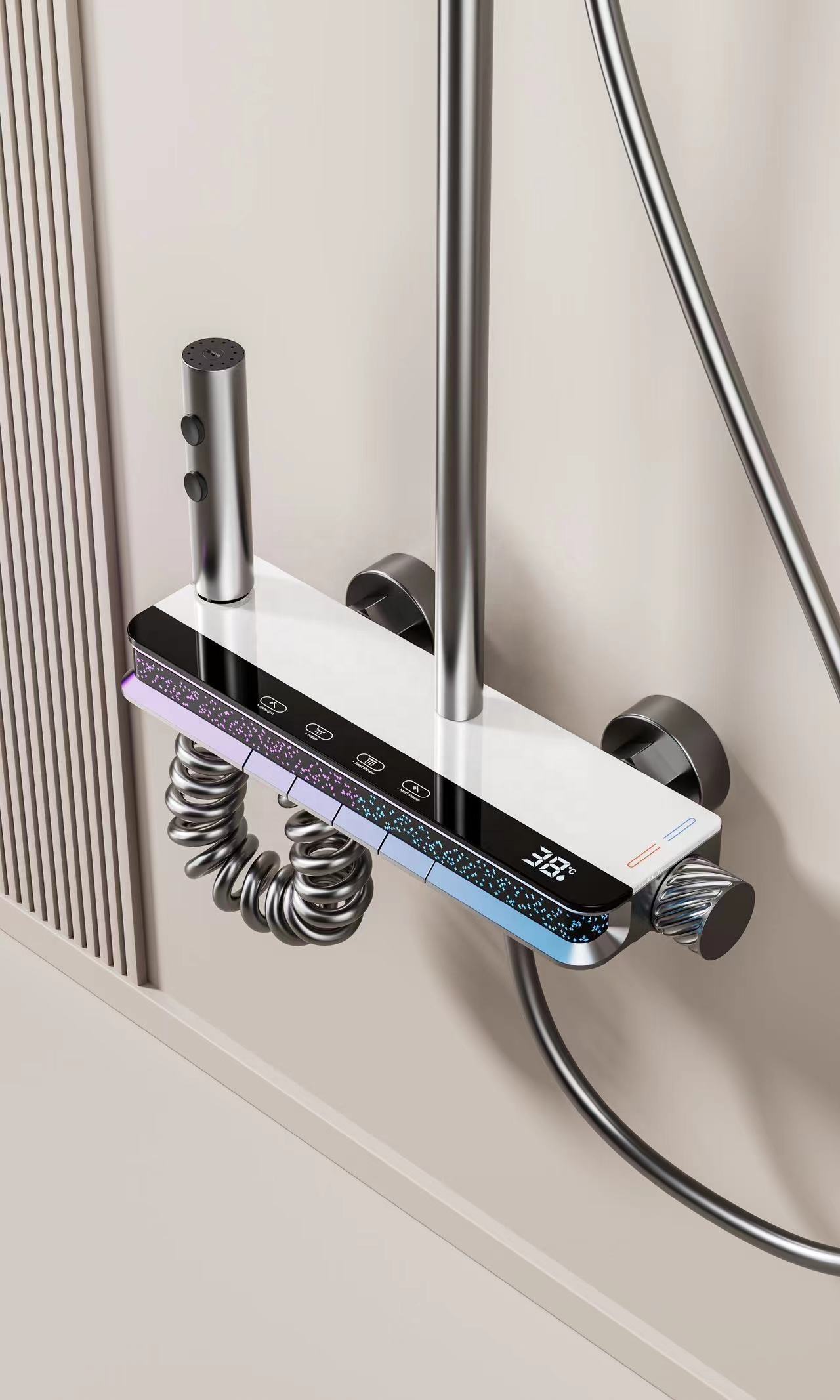 HS8081 Newly designed high-quality aluminum shower faucet