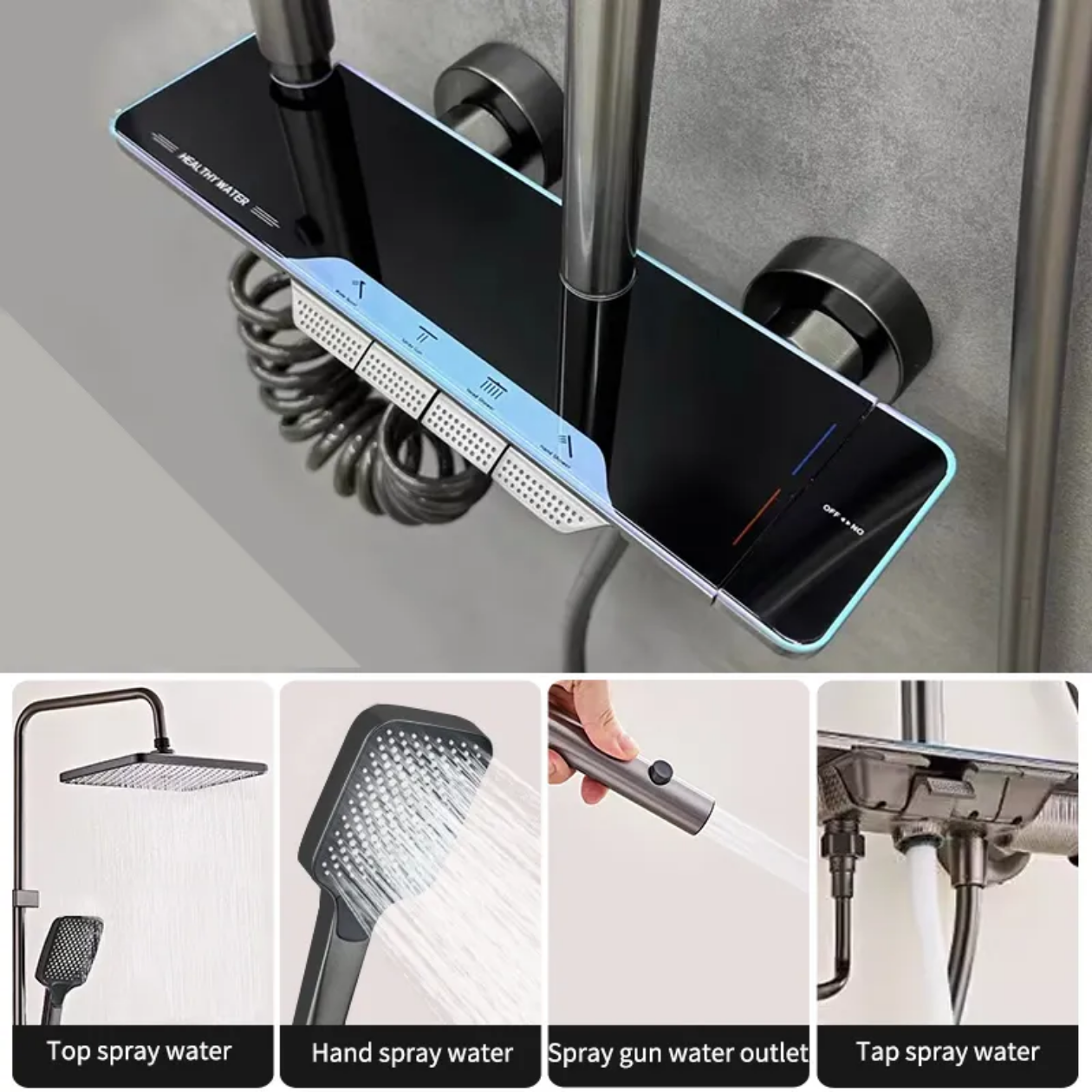 HS8082 Newly designed high-quality aluminum shower faucet