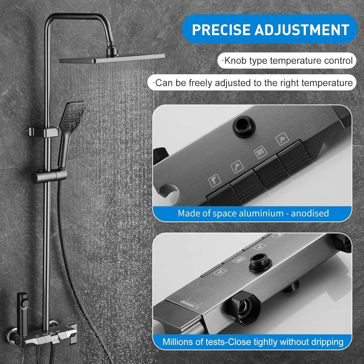 HS8083 Newly designed high-quality aluminum shower faucet