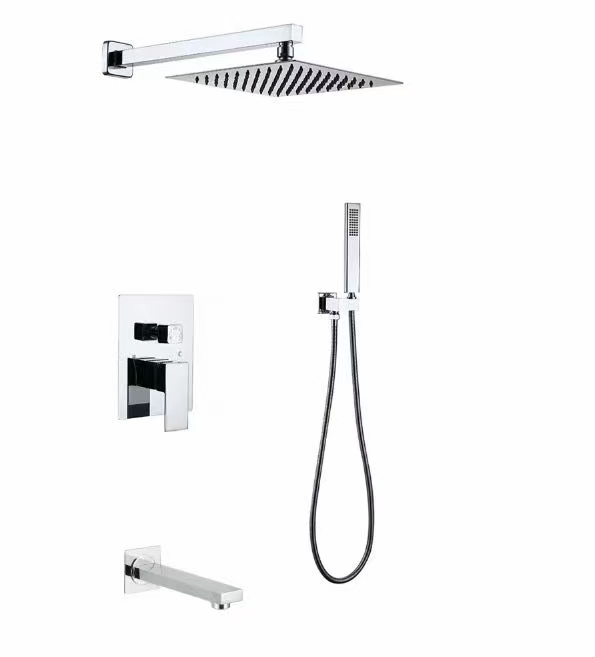 HS5001-A Modern brass wall-mounted shower system, luxurious hidden shower set