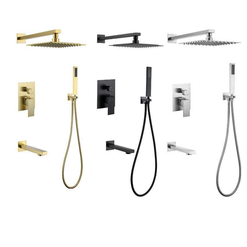 HS5001-A Modern brass wall-mounted shower system, luxurious hidden shower set