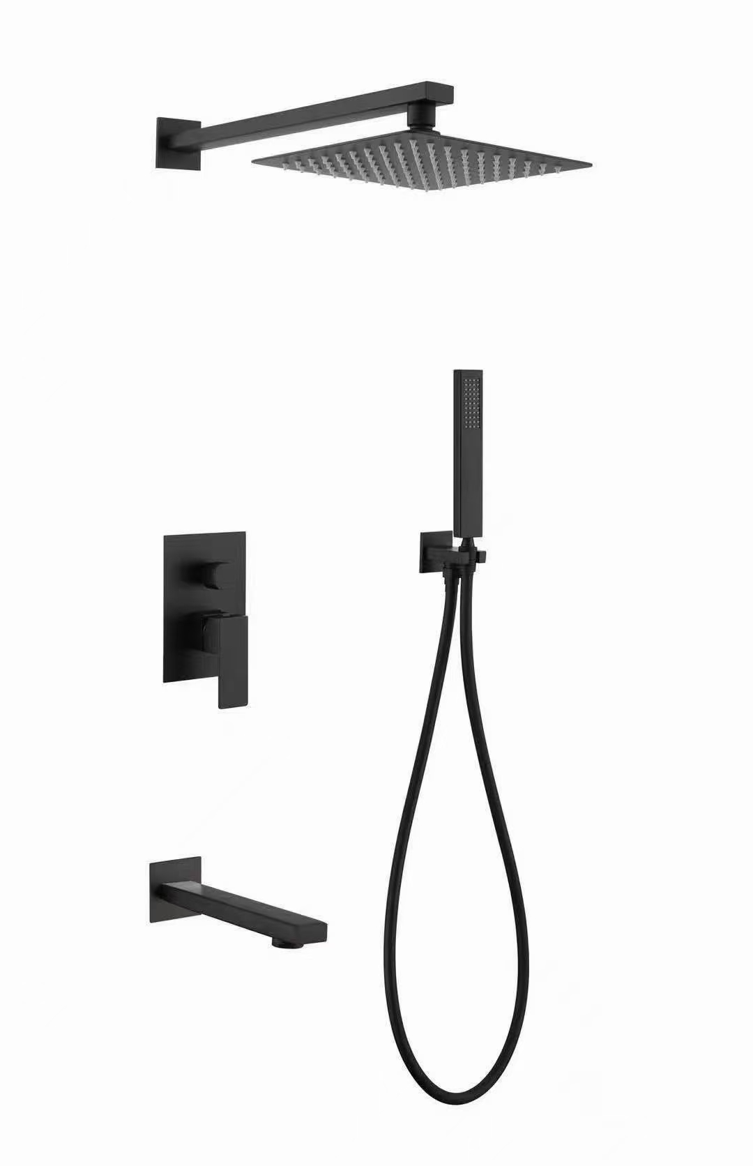 HS5001-A Modern brass wall-mounted shower system, luxurious hidden shower set