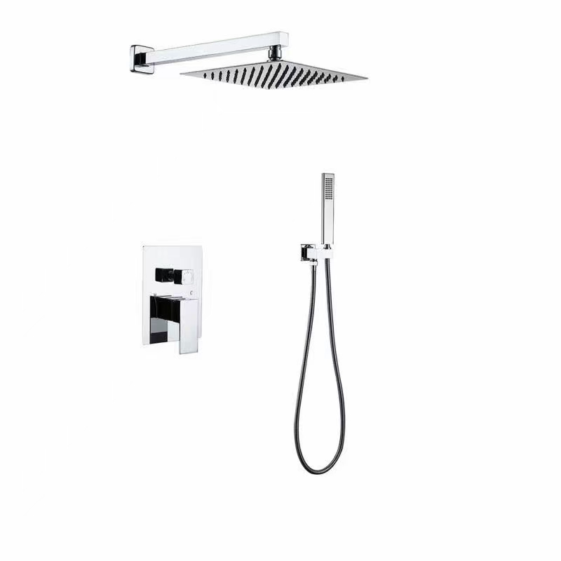 HS5002-A Modern brass wall-mounted shower system, luxurious hidden shower set