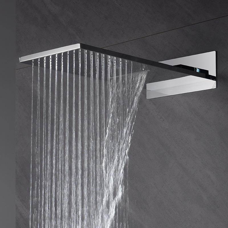 HS5007 Modern brass wall-mounted shower system, luxurious hidden shower set