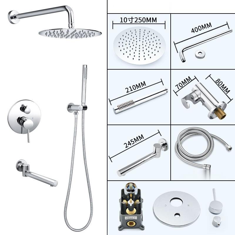 HS5008-B Modern brass wall-mounted shower system, luxurious hidden shower set