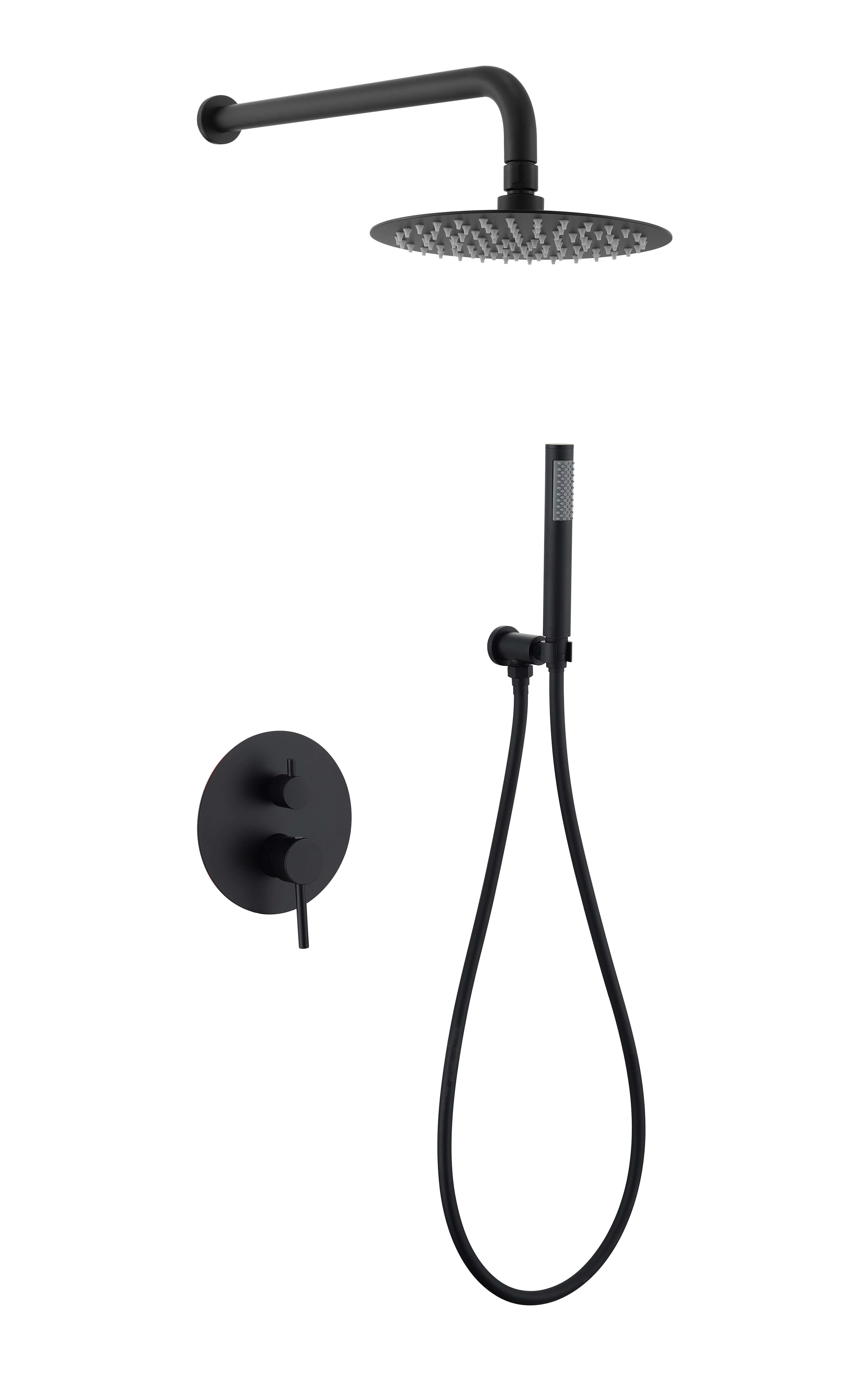 HS5009-A Modern brass wall-mounted shower system, luxurious hidden shower set