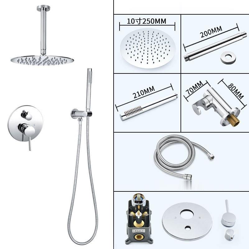 HS5009-B Modern brass wall-mounted shower system, luxurious hidden shower set