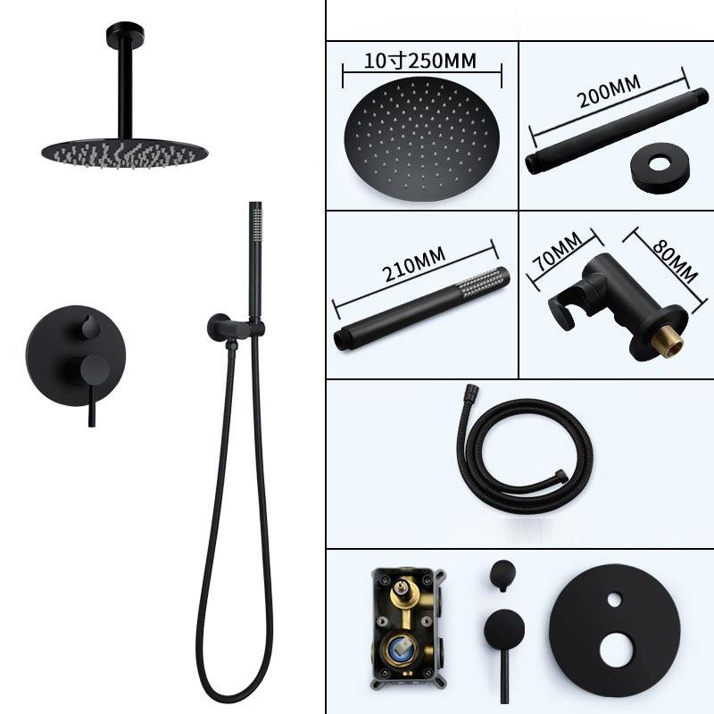 HS5009-B Modern brass wall-mounted shower system, luxurious hidden shower set