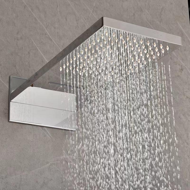 HS5010 Modern brass wall-mounted shower system, luxurious hidden shower set