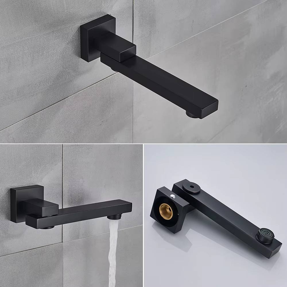 HS5011 Modern brass wall-mounted shower system, luxurious hidden shower set