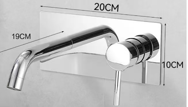 HB3002 Luxurious modern design Brass concealed hot and cold wash basin faucet