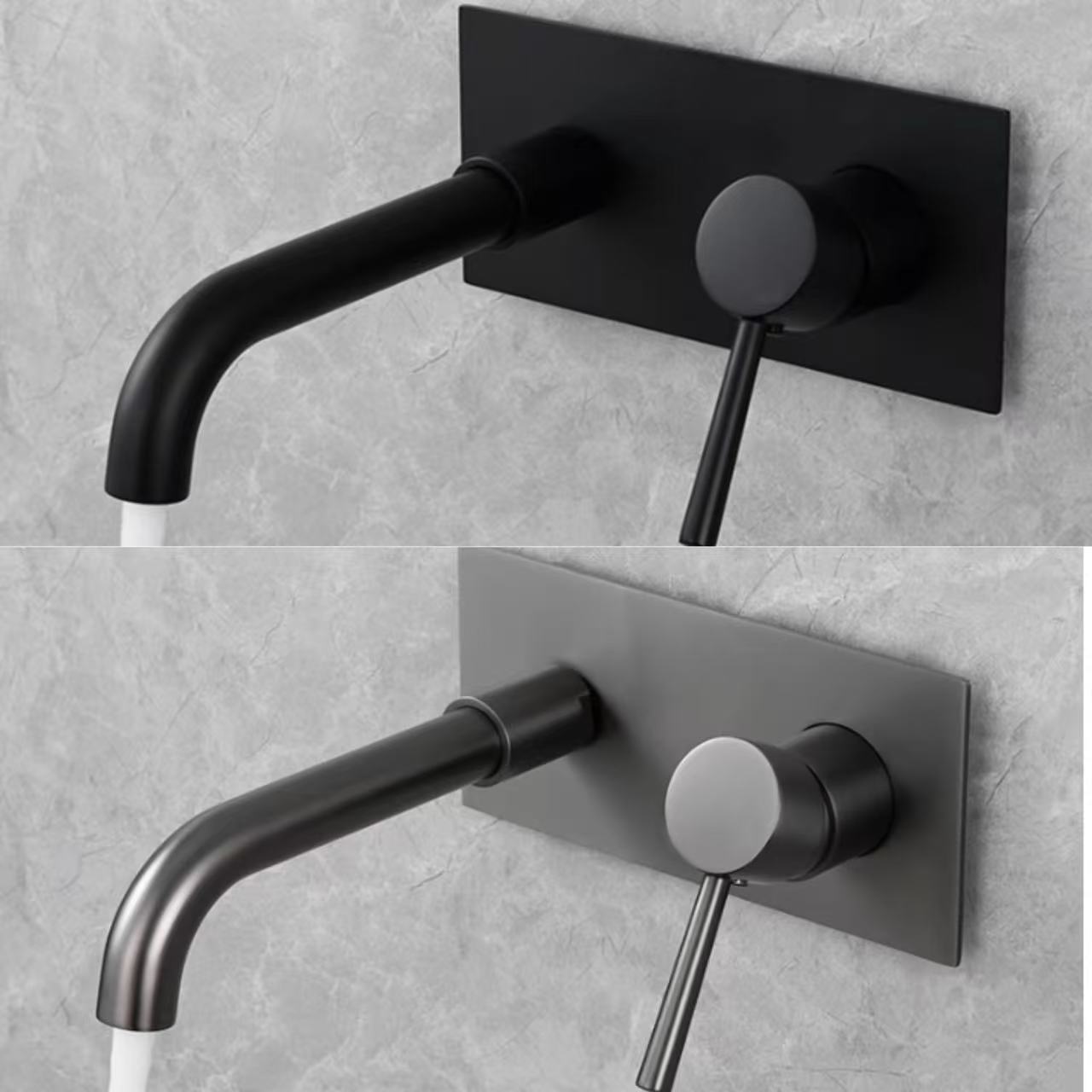 HB3004 Luxurious modern design Brass concealed hot and cold wash basin faucet