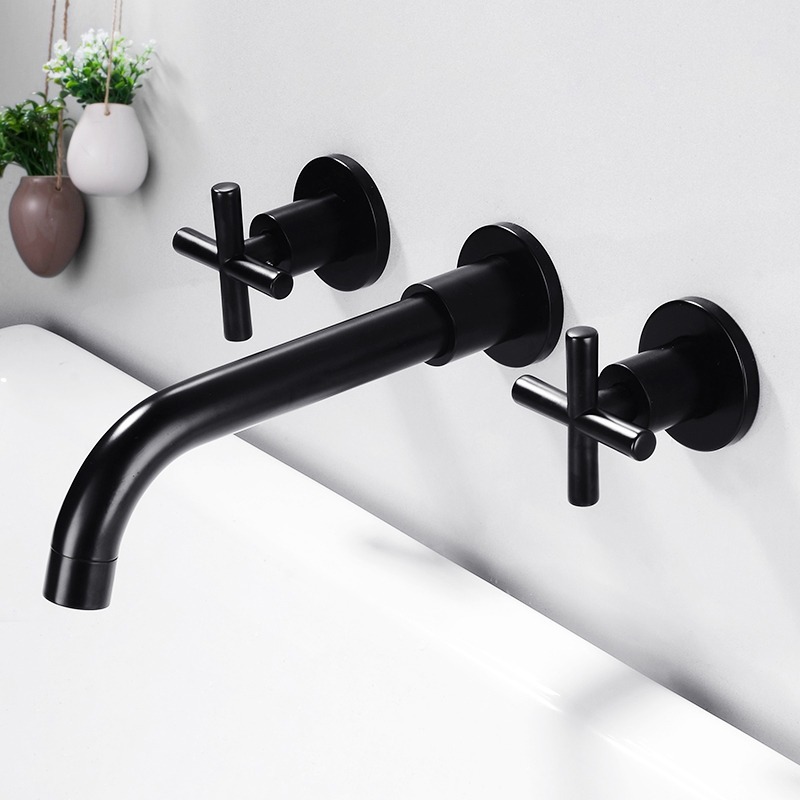 HB3005 Luxurious modern design Brass concealed hot and cold wash basin faucet