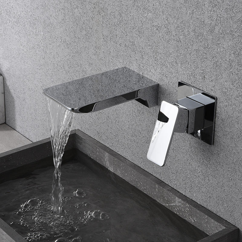 HB3006 Luxurious modern design Brass concealed hot and cold wash basin faucet