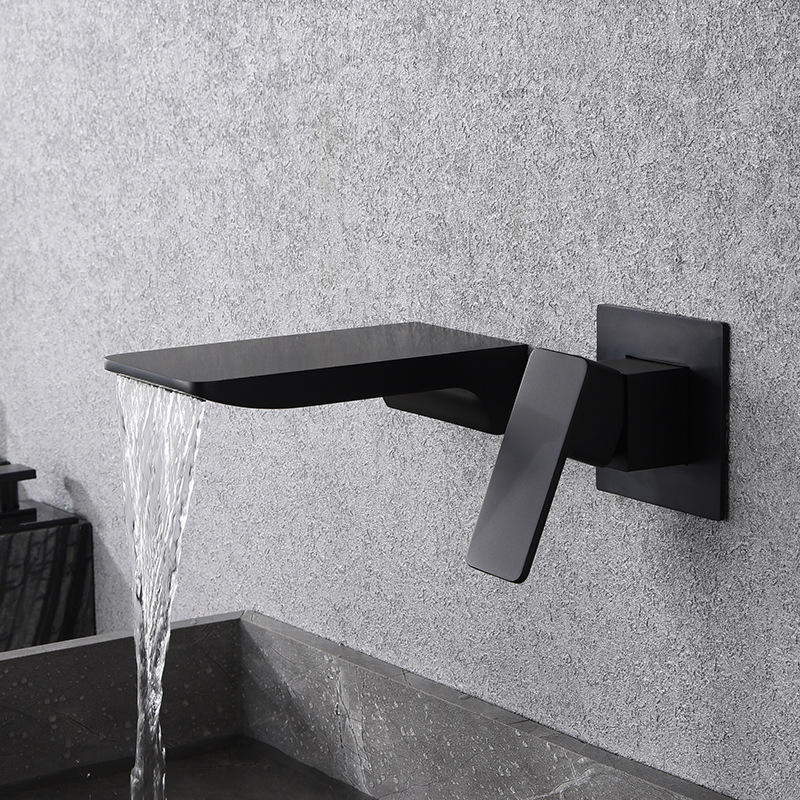 HB3006 Luxurious modern design Brass concealed hot and cold wash basin faucet