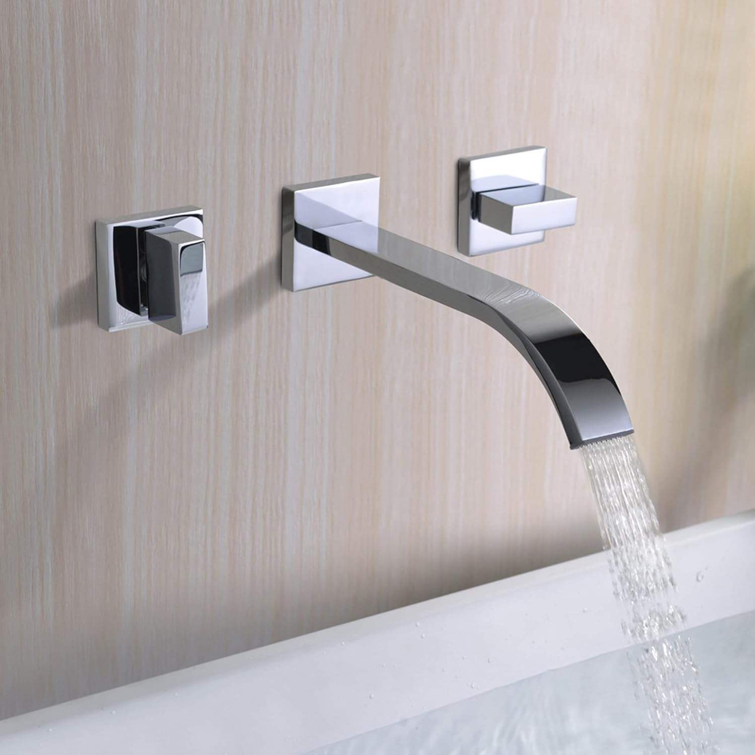 HB3009 Luxurious modern design Brass concealed hot and cold wash basin faucet