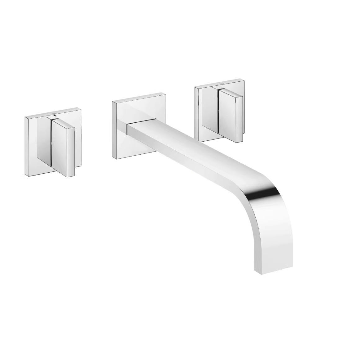 HB3009 Luxurious modern design Brass concealed hot and cold wash basin faucet