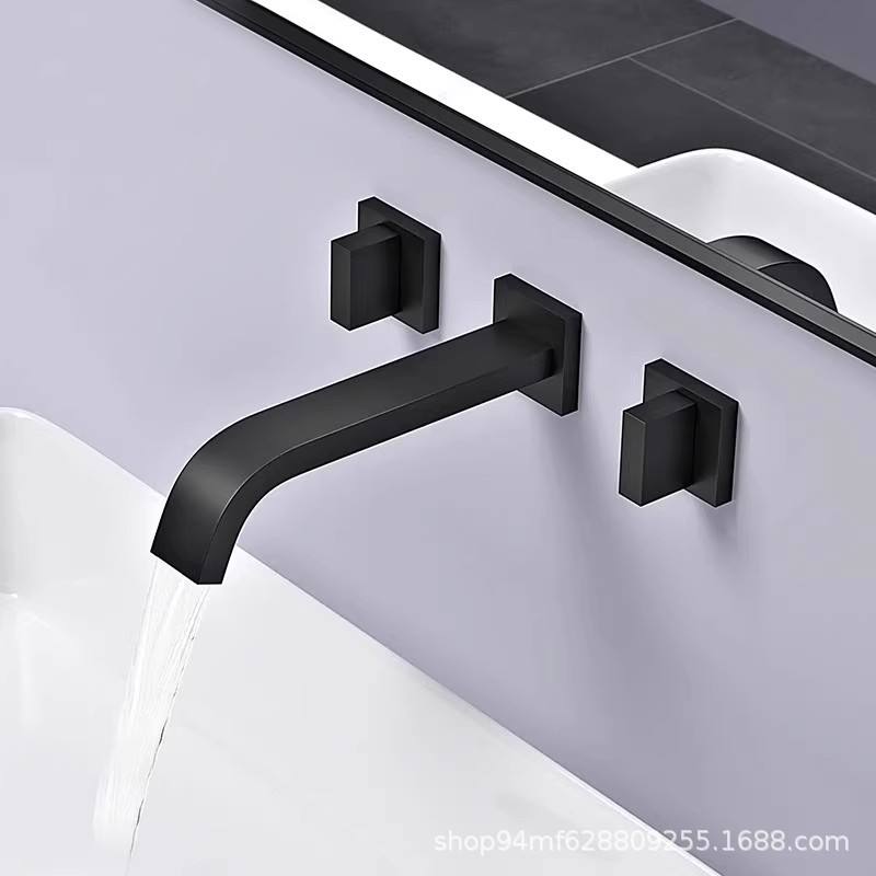 HB3009 Luxurious modern design Brass concealed hot and cold wash basin faucet