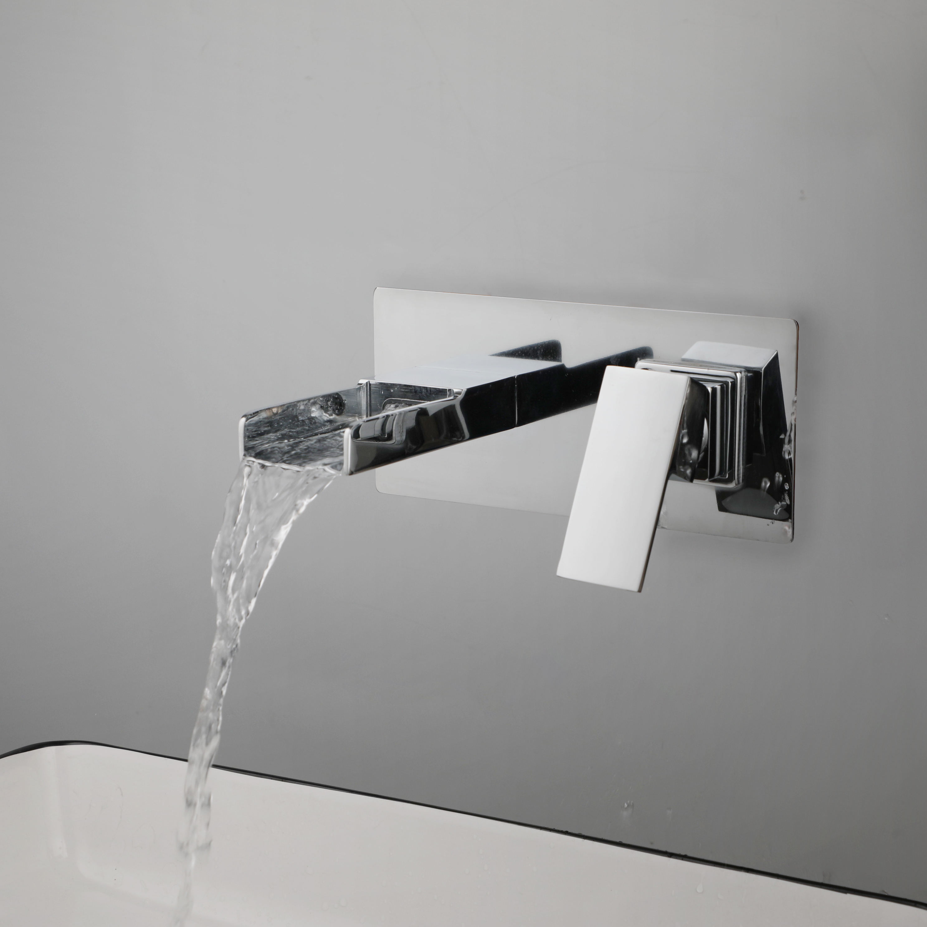 HB3011 Luxurious modern design Brass concealed hot and cold wash basin faucet