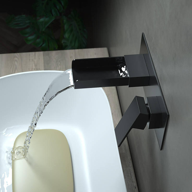 HB3011 Luxurious modern design Brass concealed hot and cold wash basin faucet