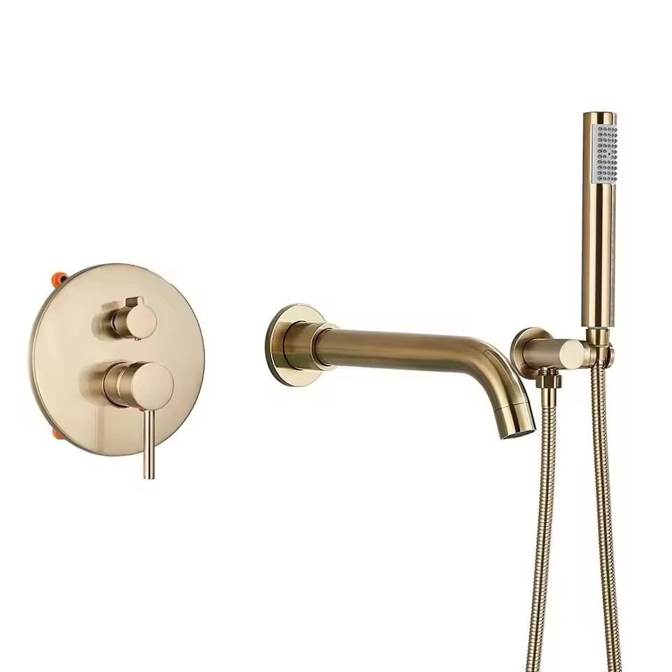 HB3013 Luxurious modern design Brass concealed hot and cold wash basin faucet
