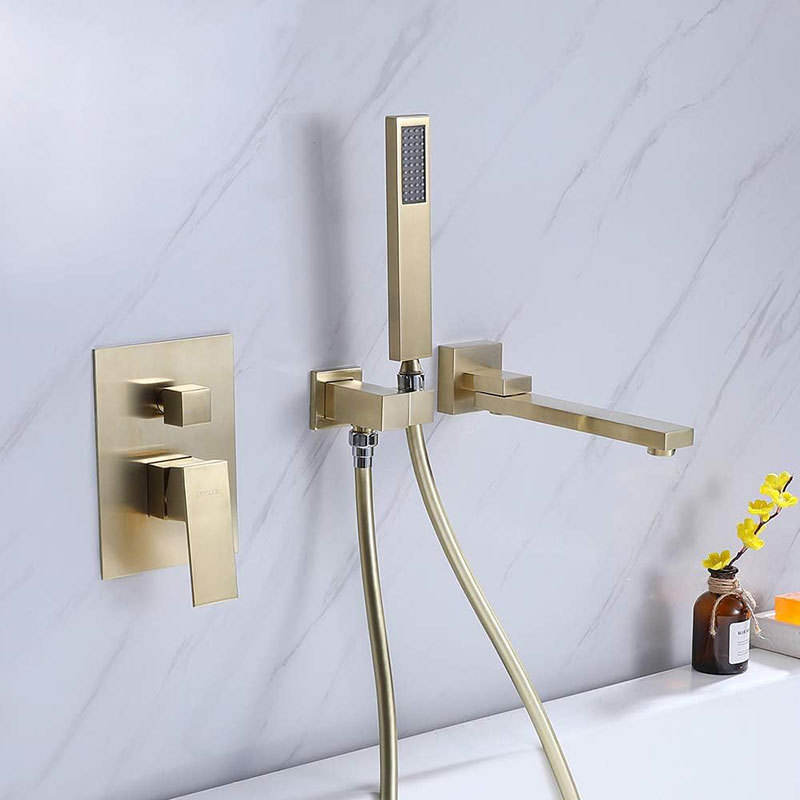 HB3014 Luxurious modern design Brass concealed hot and cold wash basin faucet