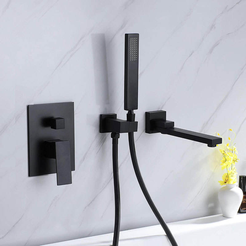 HB3014 Luxurious modern design Brass concealed hot and cold wash basin faucet