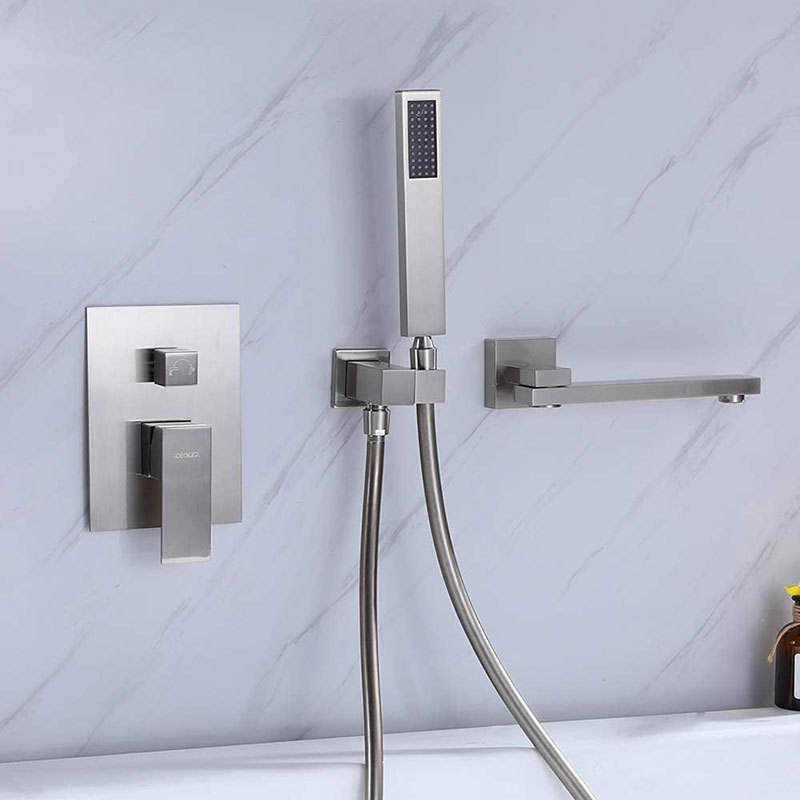 HB3014 Luxurious modern design Brass concealed hot and cold wash basin faucet