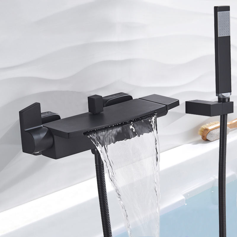 HB3015 Luxurious modern design Brass concealed hot and cold wash basin faucet