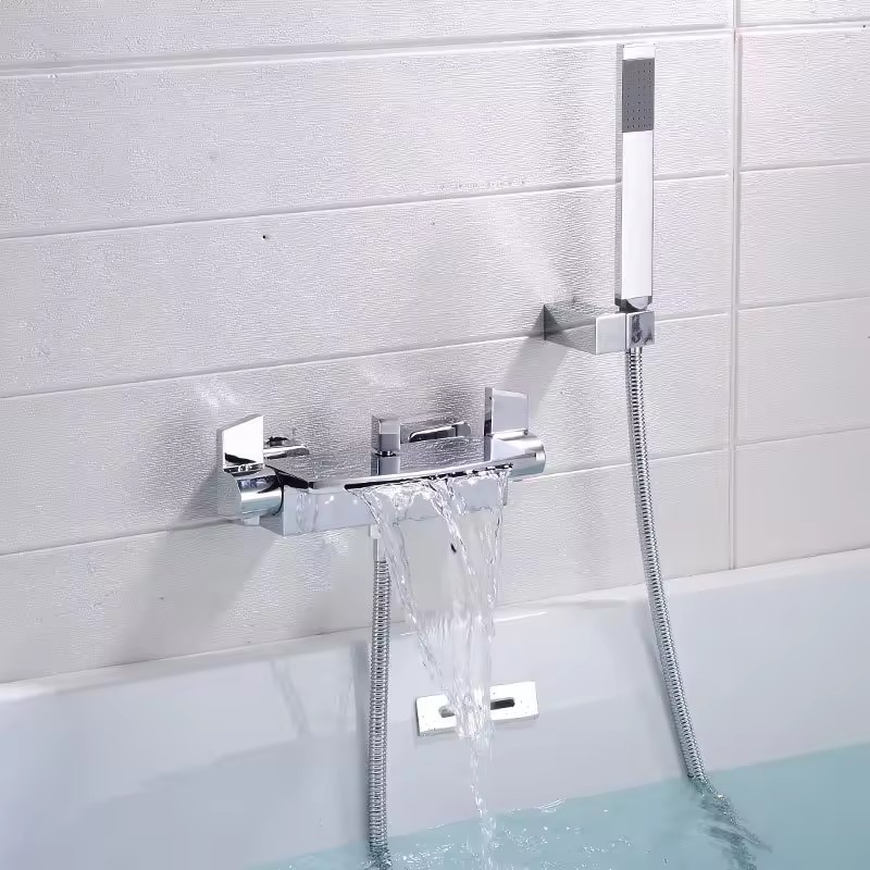 HB3015 Luxurious modern design Brass concealed hot and cold wash basin faucet