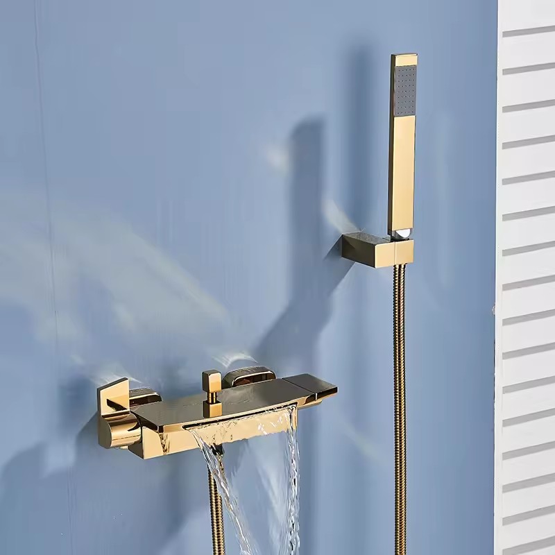 HB3015 Luxurious modern design Brass concealed hot and cold wash basin faucet