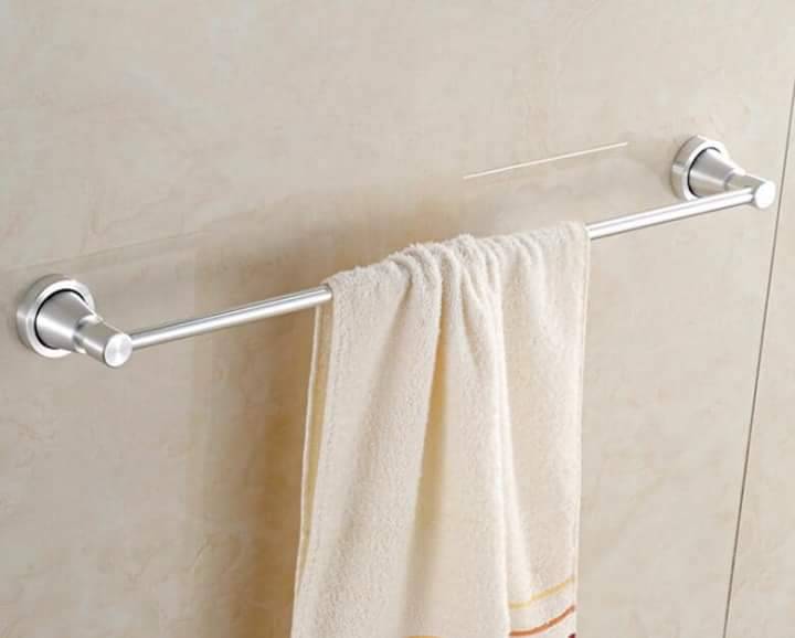 8300 series of classic brushed bathroom accessories Single bar