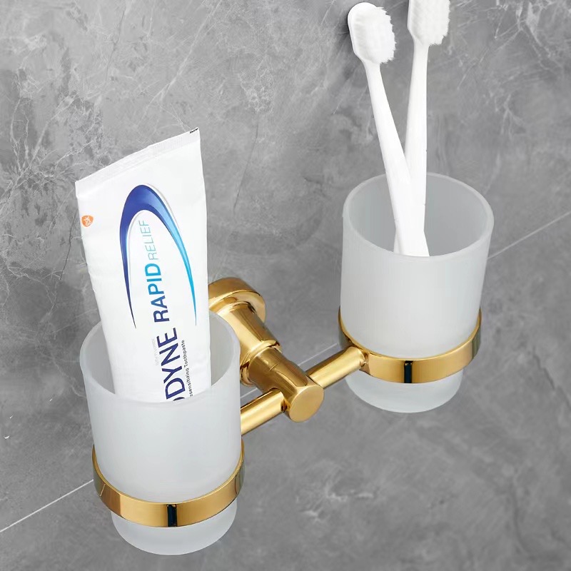 8300 series of classic brushed bathroom accessories Double cup