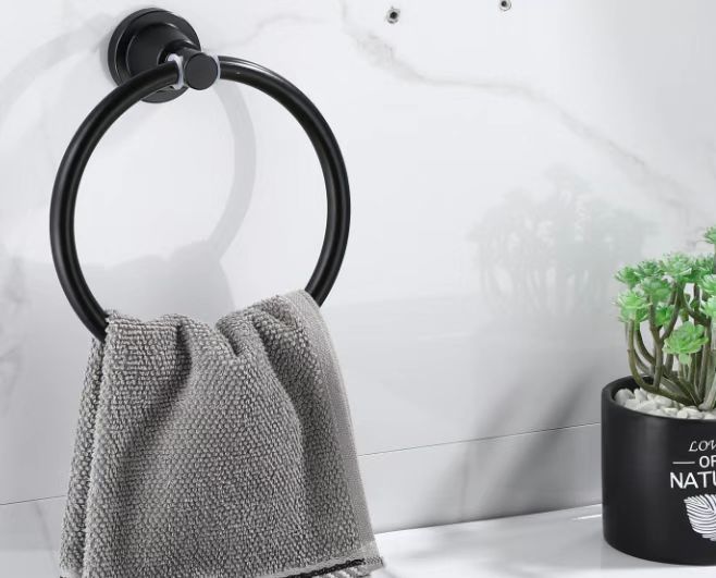 8300 series of classic brushed bathroom accessories Towel ring
