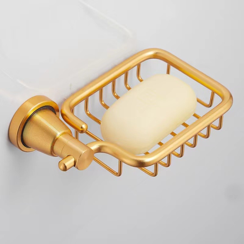 8300 series of classic brushed bathroom accessories soap basket